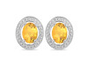 Citrine Stud Earring CIT-RDE-35.