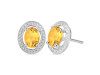 Citrine Stud Earring CIT-RDE-35.