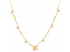 Citrine  Raw Crystal & White Topaz Necklace CIT-RDN-385.