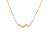 Citrine & White Topaz Necklace CIT-RDN-460.