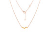 Citrine & White Topaz Necklace CIT-RDN-460.