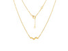 Citrine & White Topaz Necklace CIT-RDN-460.