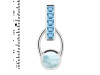 Close Out Larimar & Blue Topaz Pendant LAR-CO-RDP-46.