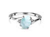 Close Out Larimar & White Topaz Ring LAR-CO-RDR-209.