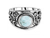 Close Out Larimar & Blue Topaz Ring LAR-CO-RDR-64.