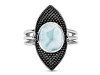 Close Out Larimar Ring LAR-CO-RDR-92.