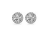 Crystal & White Topaz Stud Earring CST-RDE-1259.