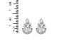 Crystal & White Topaz Stud Earring CST-RDE-1262.