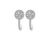 Crystal & White Topaz Stud Earring CST-RDE-1264.