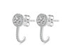 Crystal & White Topaz Stud Earring CST-RDE-1264.