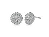 Crystal & White Topaz Stud Earring CST-RDE-1268.
