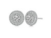 Crystal & White Topaz Stud Earring CST-RDE-1271.