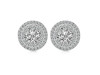 Crystal & White Topaz Stud Earring CST-RDE-1271.