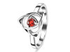 Garnet Triquetra Ring GAR-RDR-2142.