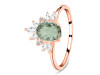 Green Amethyst & White Topaz Ring GRA-RR-405.