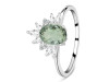Green Amethyst & White Topaz Ring GRA-RR-405.