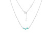 Green Onyx & White Topaz Necklace GRO-RDN-460.