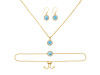 Larimar Jewelry Set  LAR-RDB-65-RDN-72-RDE-693.