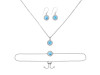 Larimar Jewelry Set  LAR-RDB-65-RDN-72-RDE-693.