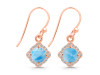 Larimar & White Topaz Earring LAR-RDE-692.