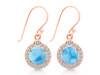 Larimar & White Topaz Earring LAR-RDE-693.