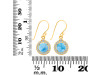 Larimar & White Topaz Earring LAR-RDE-693.