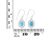 Larimar & White Topaz Earring LAR-RDE-694.