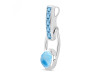 Larimar & Blue Topaz Pendant LAR-RDP-46.