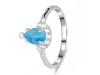 Larimar & White Topaz Ring LAR-RDR-1622.