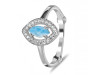 Larimar & White Topaz Ring LAR-RDR-1798.