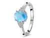 Larimar & White Topaz Ring LAR-RDR-224.