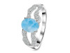 Larimar & White Topaz Ring LAR-RDR-2267.