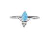Larimar & White Topaz Ring LAR-RDR-2298.