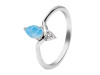 Larimar & White Topaz Ring LAR-RDR-2298.