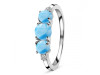 Larimar & White Topaz Ring LAR-RDR-232.