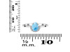 Larimar & White Topaz Ring LAR-RR-170.