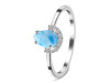 Larimar & White Topaz Ring LAR-RR-170.