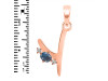 Labradorite & White Topaz Alphabet Y Pendant LBD-RDA-25.