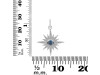 Labradorite & White Topaz Pendant LBD-RDP-693.