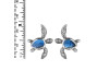 Labradorite Turtle Stud Earring LBD-RUE-3.