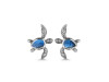 Labradorite Turtle Stud Earring LBD-RUE-3.