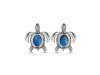 Labradorite Turtle Stud Earring LBD-RUE-4.