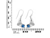 Labradorite & White Topaz Whale Tail Earring LBD-RUE-10.