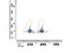 Labradorite & White Topaz Shark Earring LBD-RUE-13.
