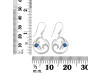 Labradorite & White Topaz Dolphin & Waves Earring LBD-RUE-20.