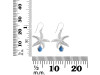 Labradorite & White Topaz Star Fish Earring LBD-RUE-31.