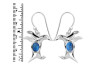 Labradorite & White Topaz Penguin Earring LBD-RUE-40.