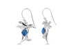 Labradorite & White Topaz Penguin Earring LBD-RUE-40.