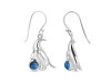 Labradorite & White Topaz Penguin Earring LBD-RUE-44.