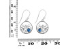 Labradorite & White Topaz Fish Earring LBD-RUE-62.